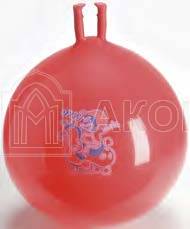 Гимнастический мяч "Оппи-6" с ручками, красный (диам. 55 см)